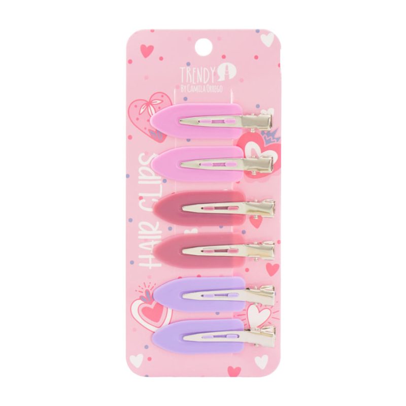 Trendy Hair Clips x6 – Sujeta tu Estilo con Elegancia Ref Hct1852✨